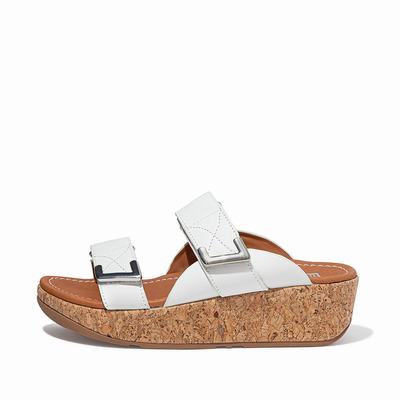 Fitflop Remi Adjustable Slides - Sandalen Damen - Weiß (KLE174285)